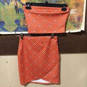 Missguided Crop Top Set